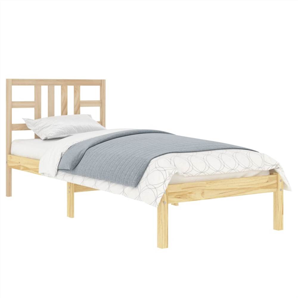 Bed Frame Solid Wood 100x200 cm