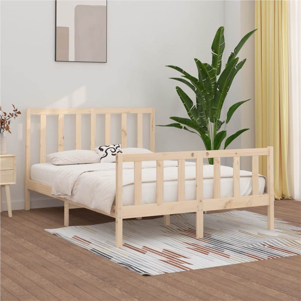 

Bed Frame Solid Wood 160x200 cm