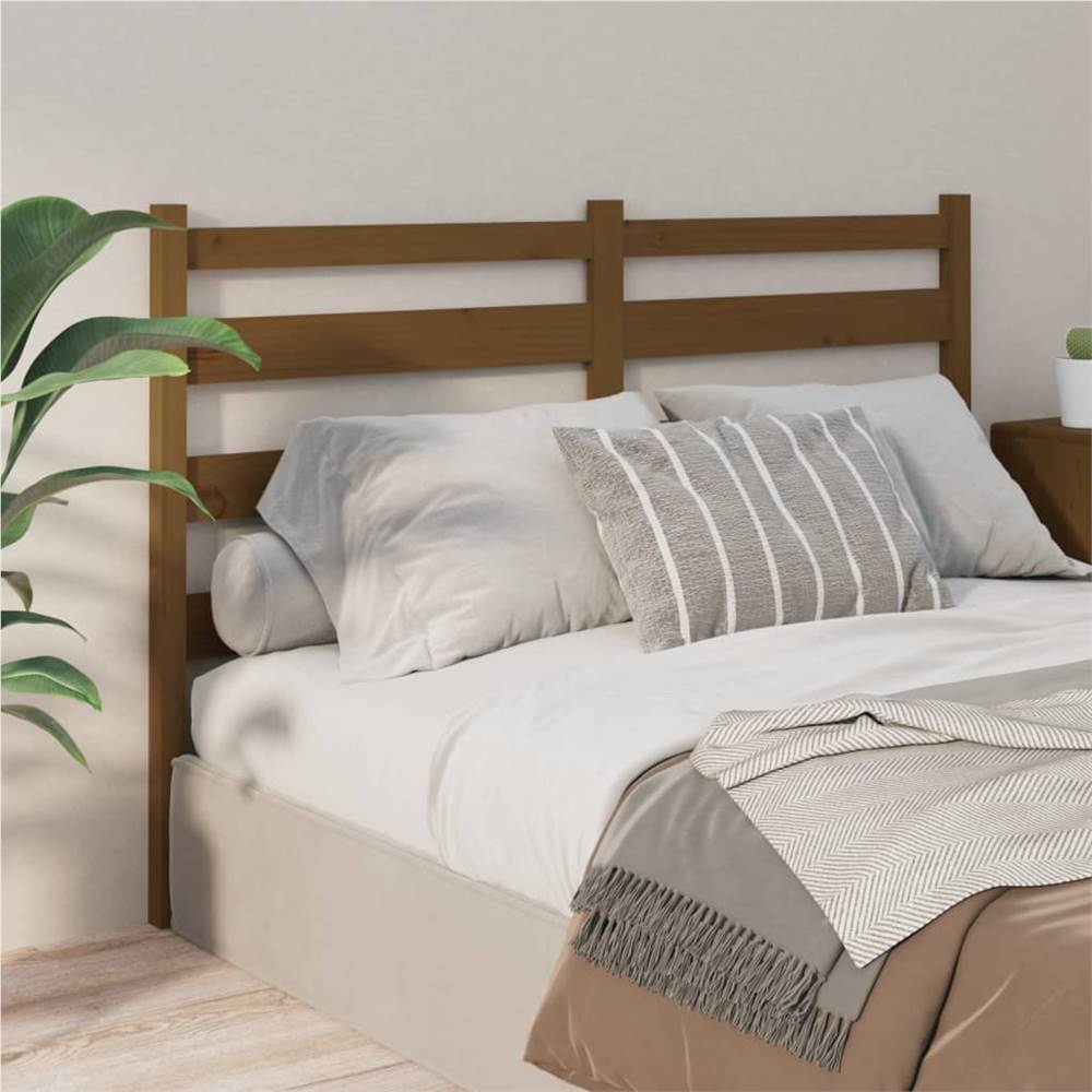 

Bed Headboard Honey Brown 166x4x100 cm Solid Wood Pine