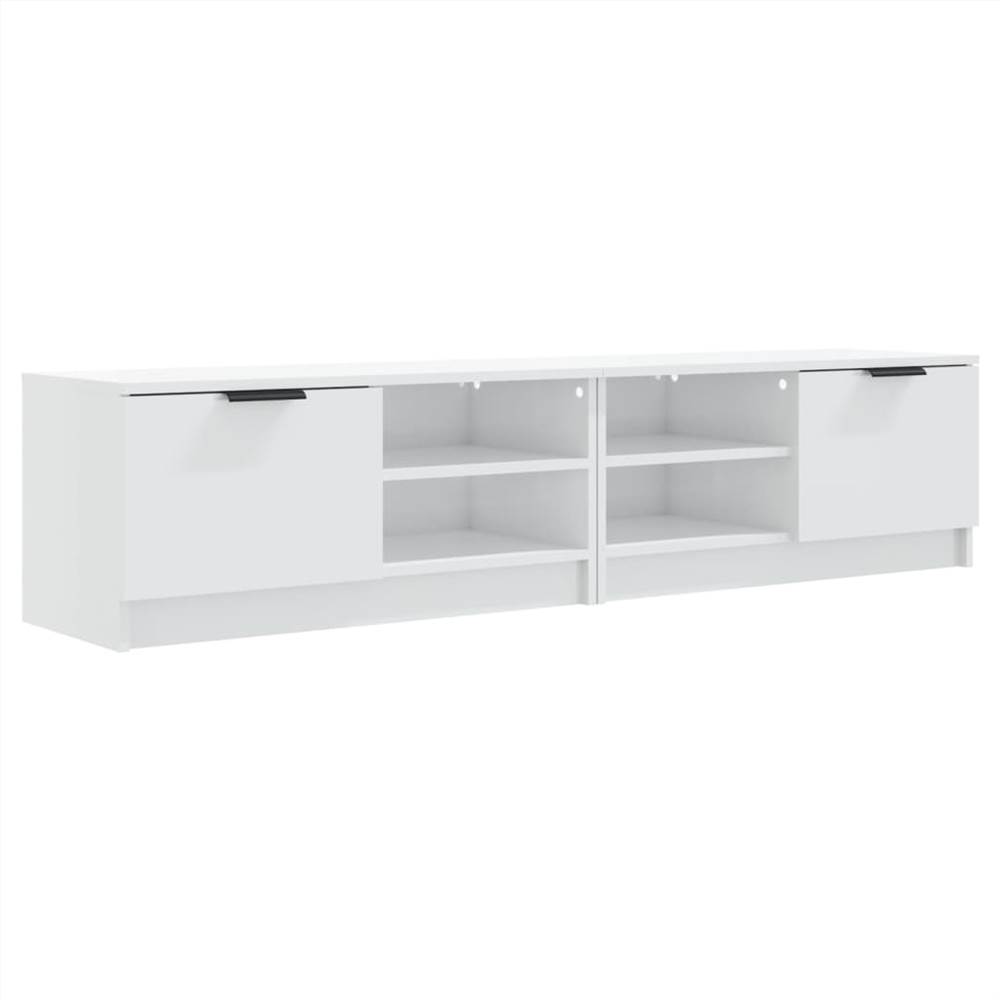 TV Cabinets 2 Pcs High Gloss White 80x35x36.5cm Engineered Wood 13 TV Cabinets 2 pcs High Gloss White 80x35x36.5cm Engineered Wood