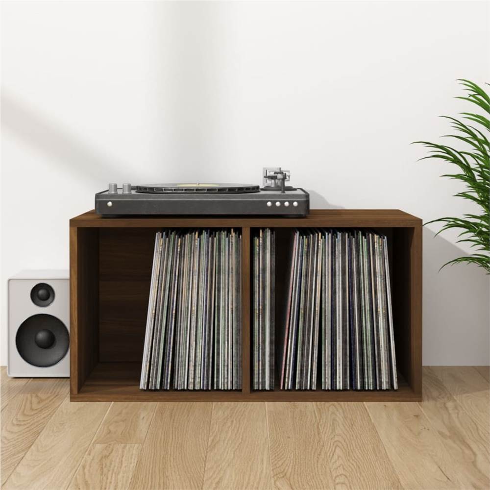 

Vinyl Storage Box Brown Oak 71x34x36 cm Engineered Wood