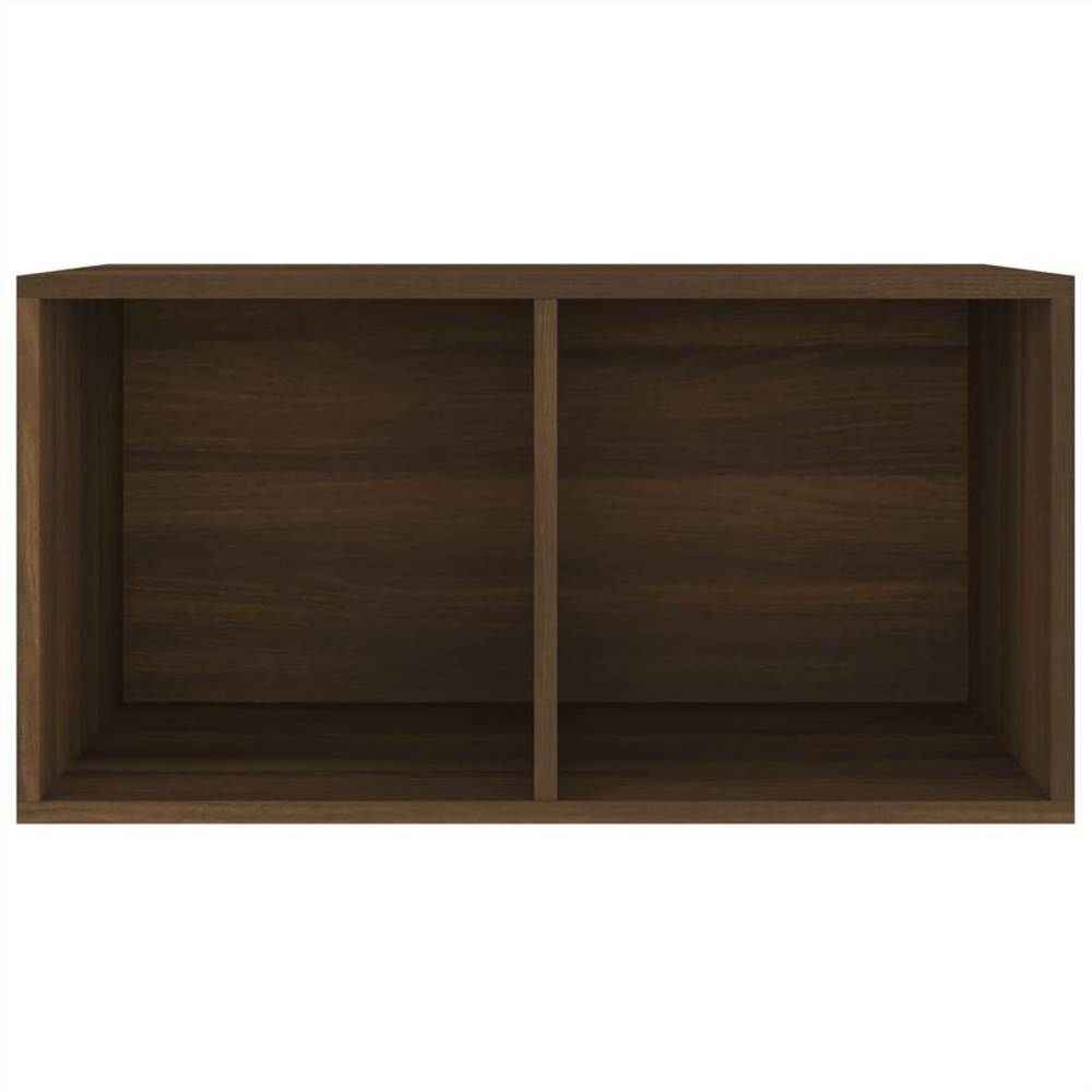 Vinyl Storage Box Brown Oak 71x34x36 cm Engineered Wood
