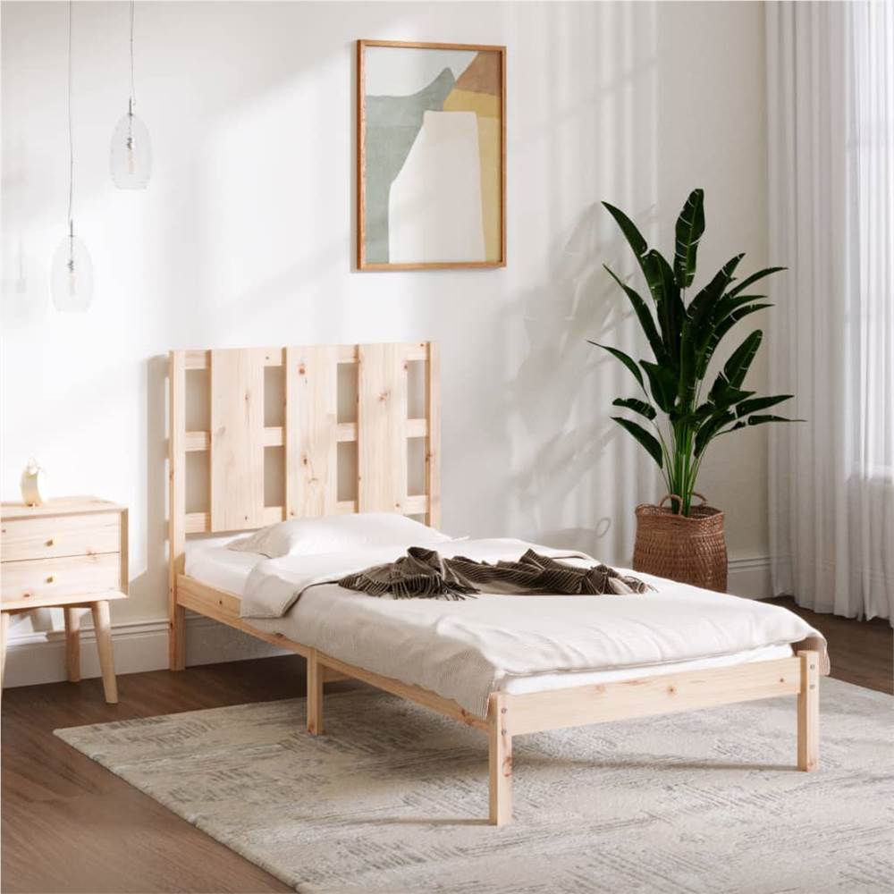 

Bed Frame Solid Wood Pine 90x200 cm