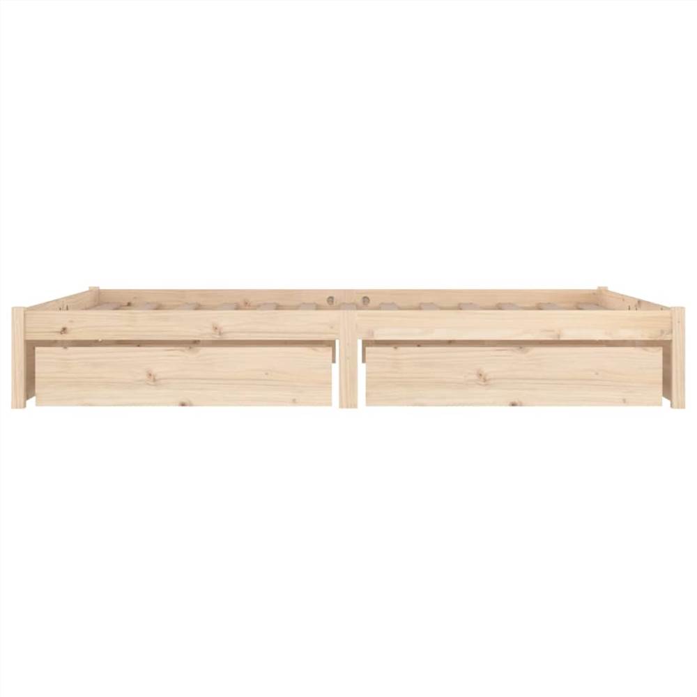 Bed Frame with Drawers 200x200 cm