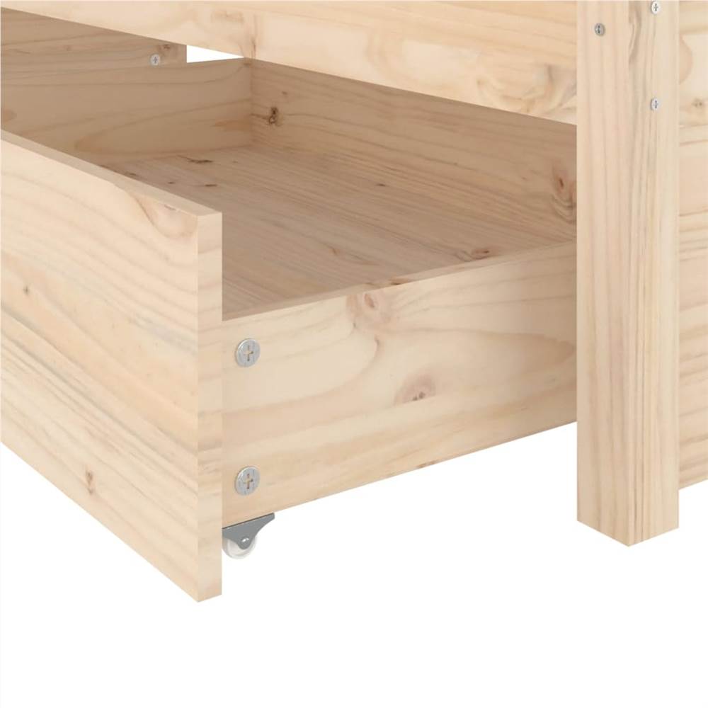 Bed Frame with Drawers 200x200 cm