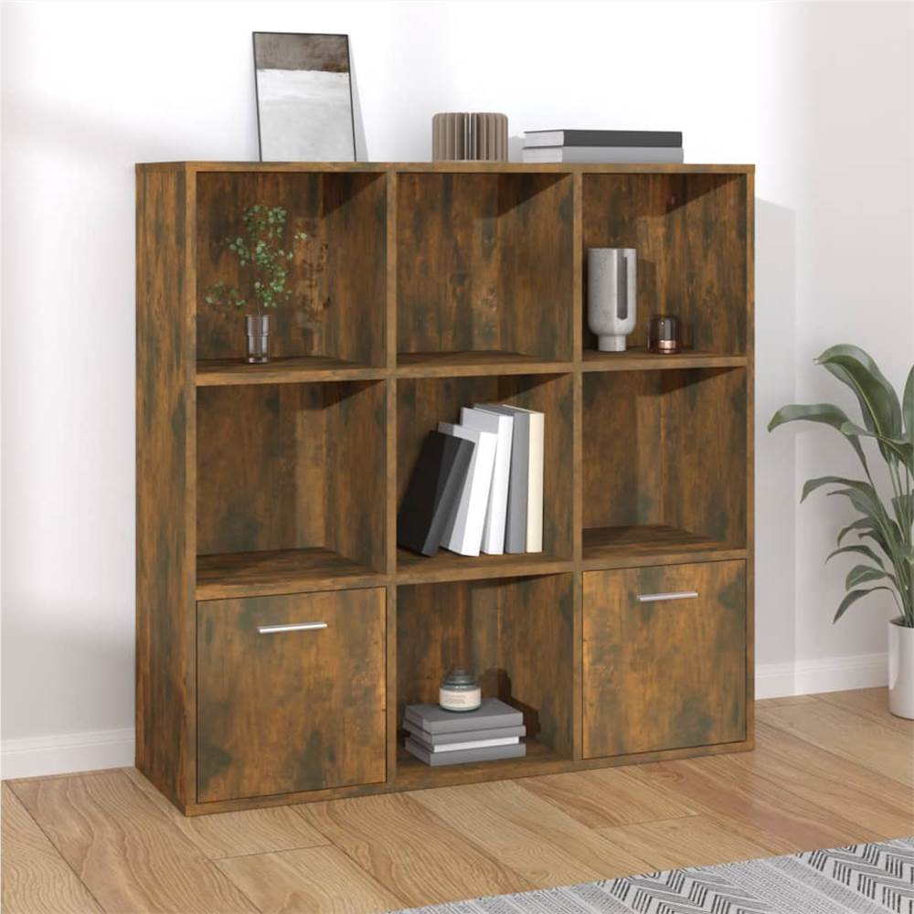 Book Cabinet Smoked Oak 98x30x98 cm