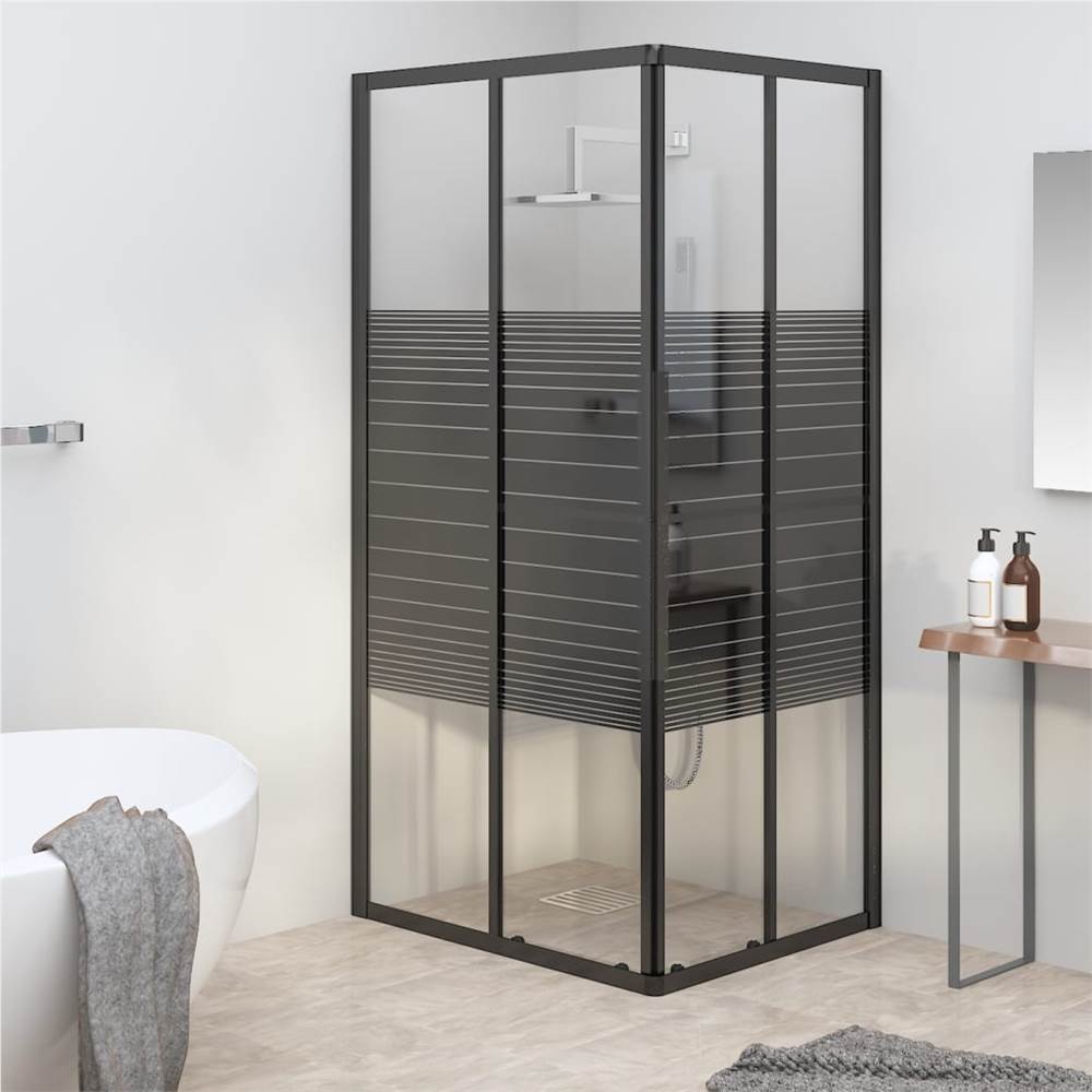 

Stripe Shower Cabin ESG 80x70x180 cm Black