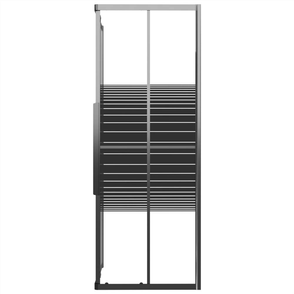 Stripe Shower Cabin ESG 80x70x180 cm Black