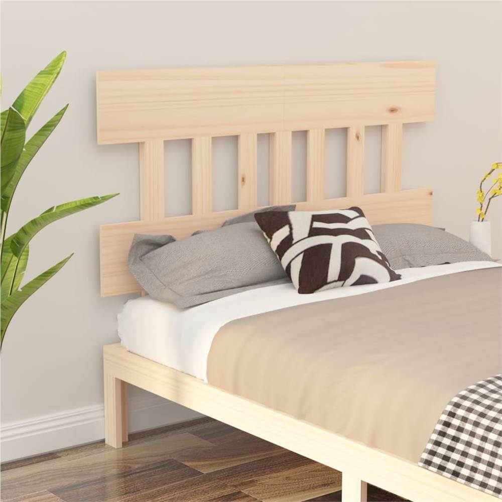 Bed Headboard 138.5x3x81 cm Solid Wood Pine, Other  - buy with discount
