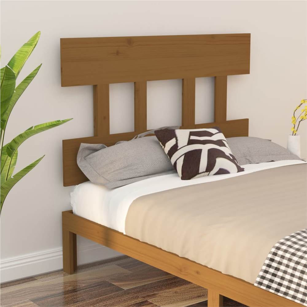 

Bed Headboard Honey Brown 103.5x3x81 cm Solid Wood Pine