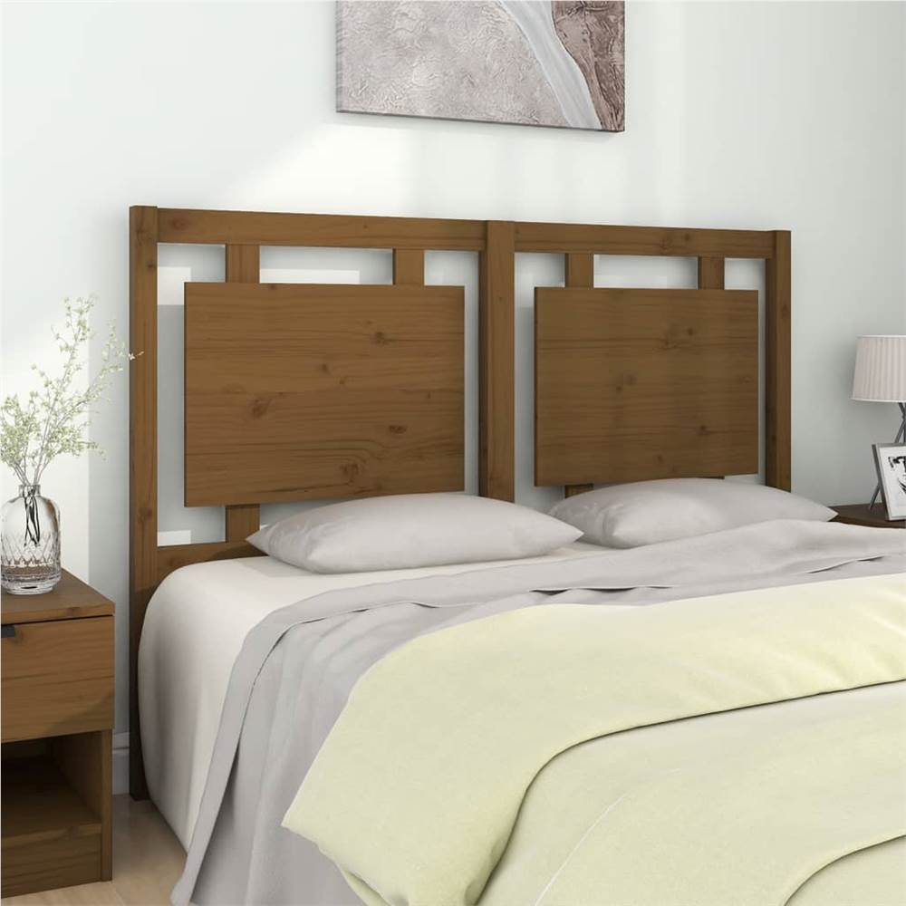 

Bed Headboard Honey Brown 140.5x4x100 cm Solid Pine Wood