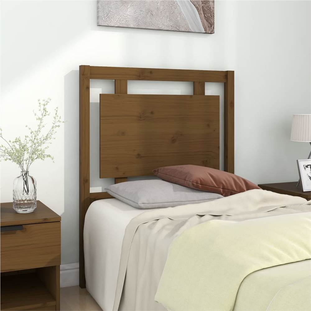 

Bed Headboard Honey Brown 80.5x4x100 cm Solid Pine Wood