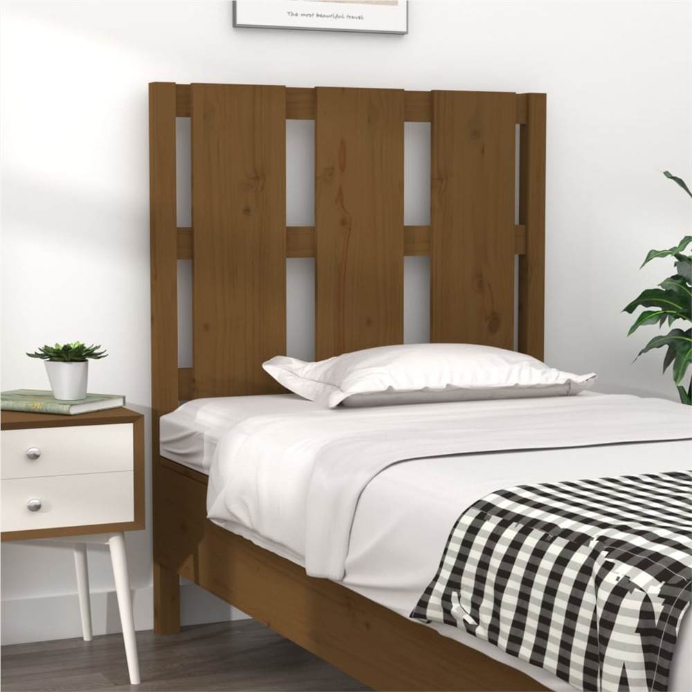 

Bed Headboard Honey Brown 80.5x4x100 cm Solid Wood Pine