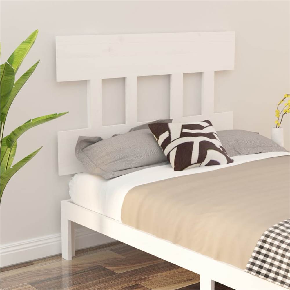 

Bed Headboard White 78.5x3x81 cm Solid Wood Pine