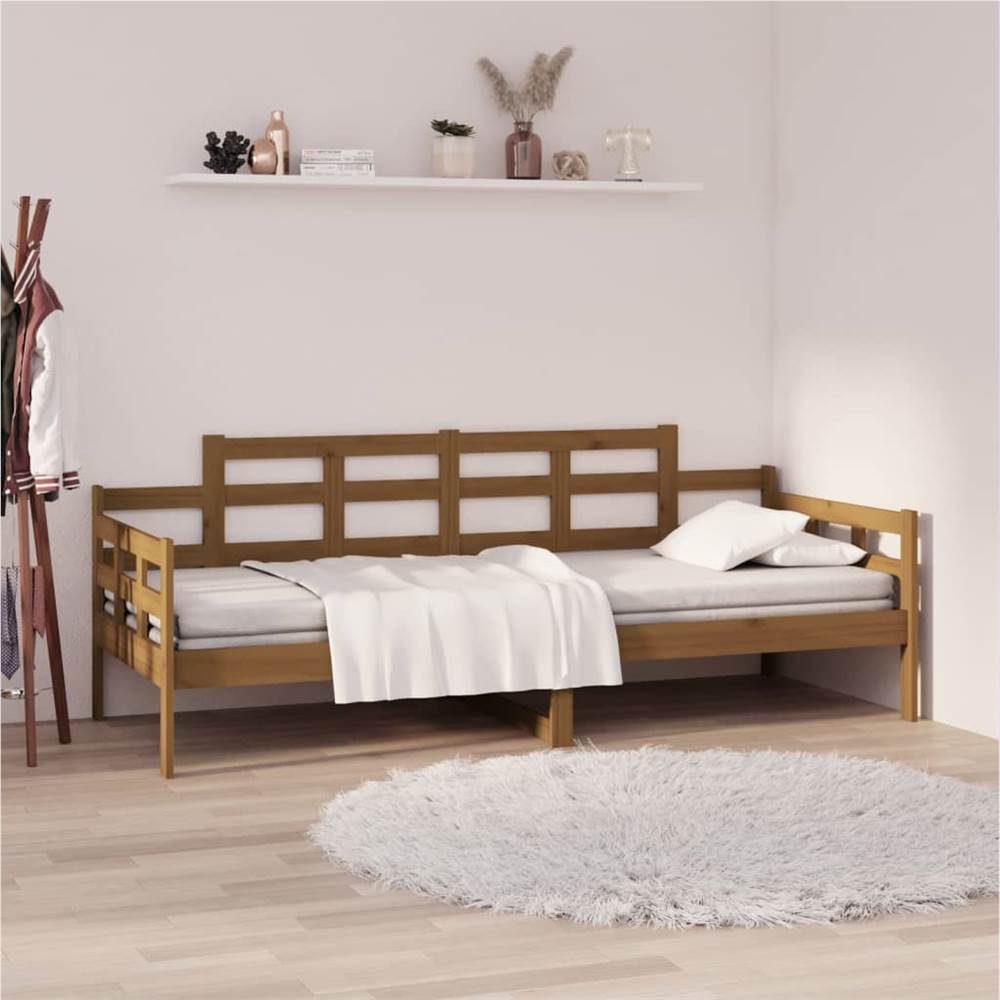 

Day Bed Honey Brown Solid Wood Pine 90x190 cm