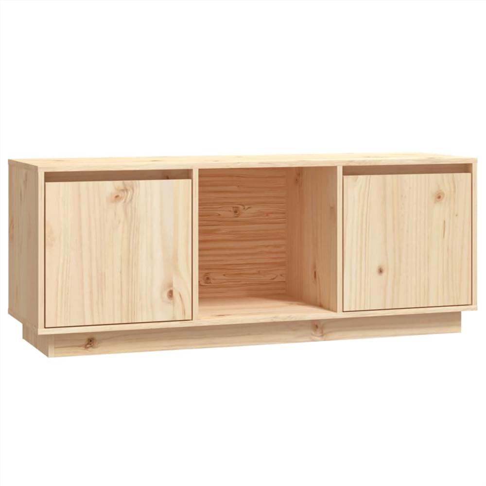 TV Cabinet 110.5x35x44 Cm Solid Wood Pine 13 TV Cabinet 110.5x35x44 cm Solid Wood Pine