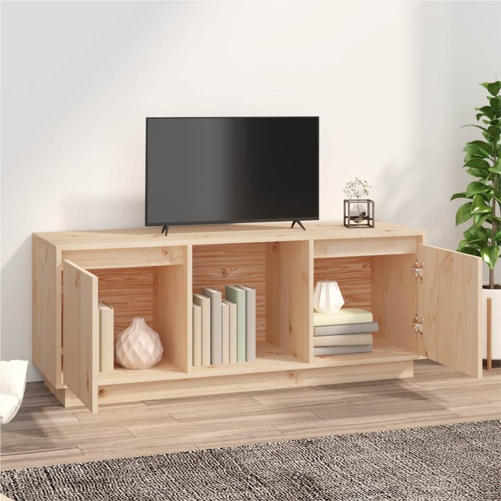 TV Cabinet 110.5x35x44 Cm Solid Wood Pine 14 TV Cabinet 110.5x35x44 cm Solid Wood Pine