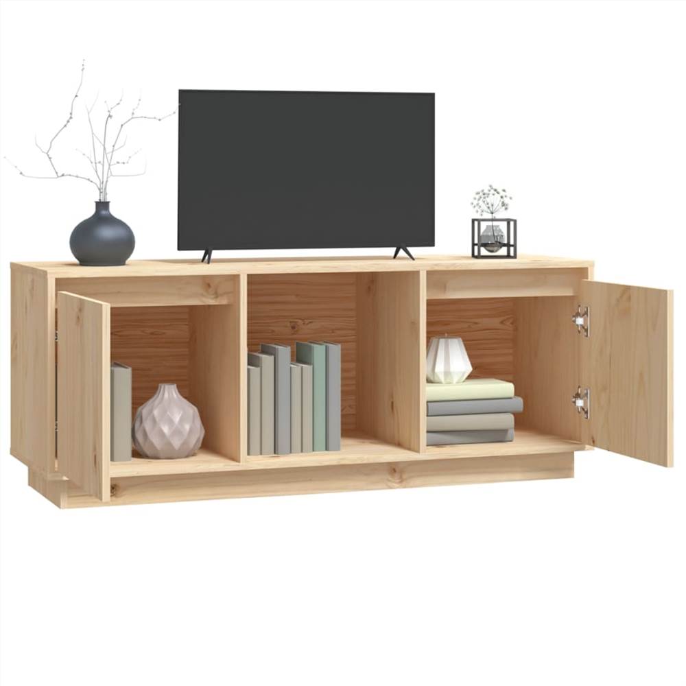 TV Cabinet 110.5x35x44 Cm Solid Wood Pine 15 TV Cabinet 110.5x35x44 cm Solid Wood Pine