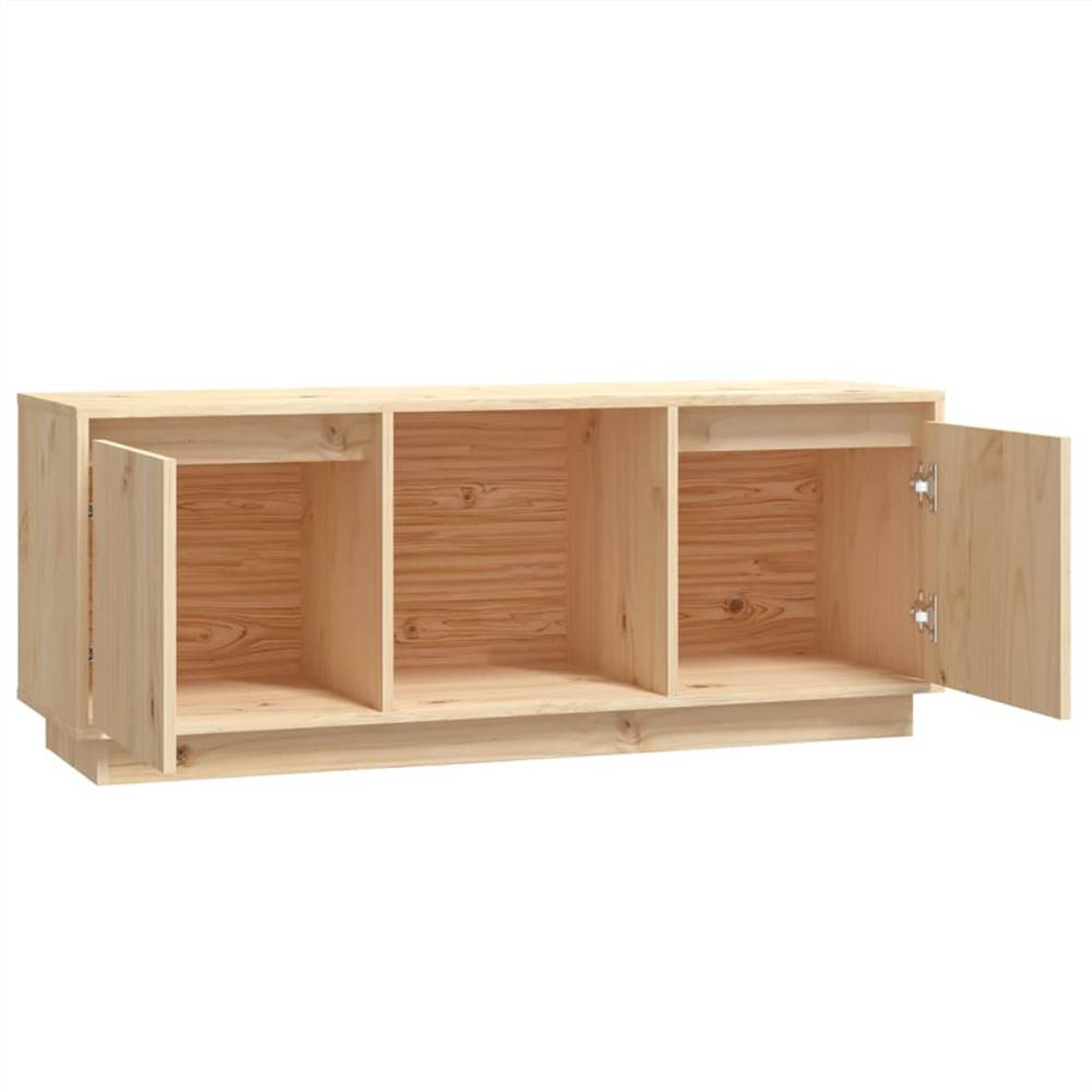 TV Cabinet 110.5x35x44 Cm Solid Wood Pine 16 TV Cabinet 110.5x35x44 cm Solid Wood Pine