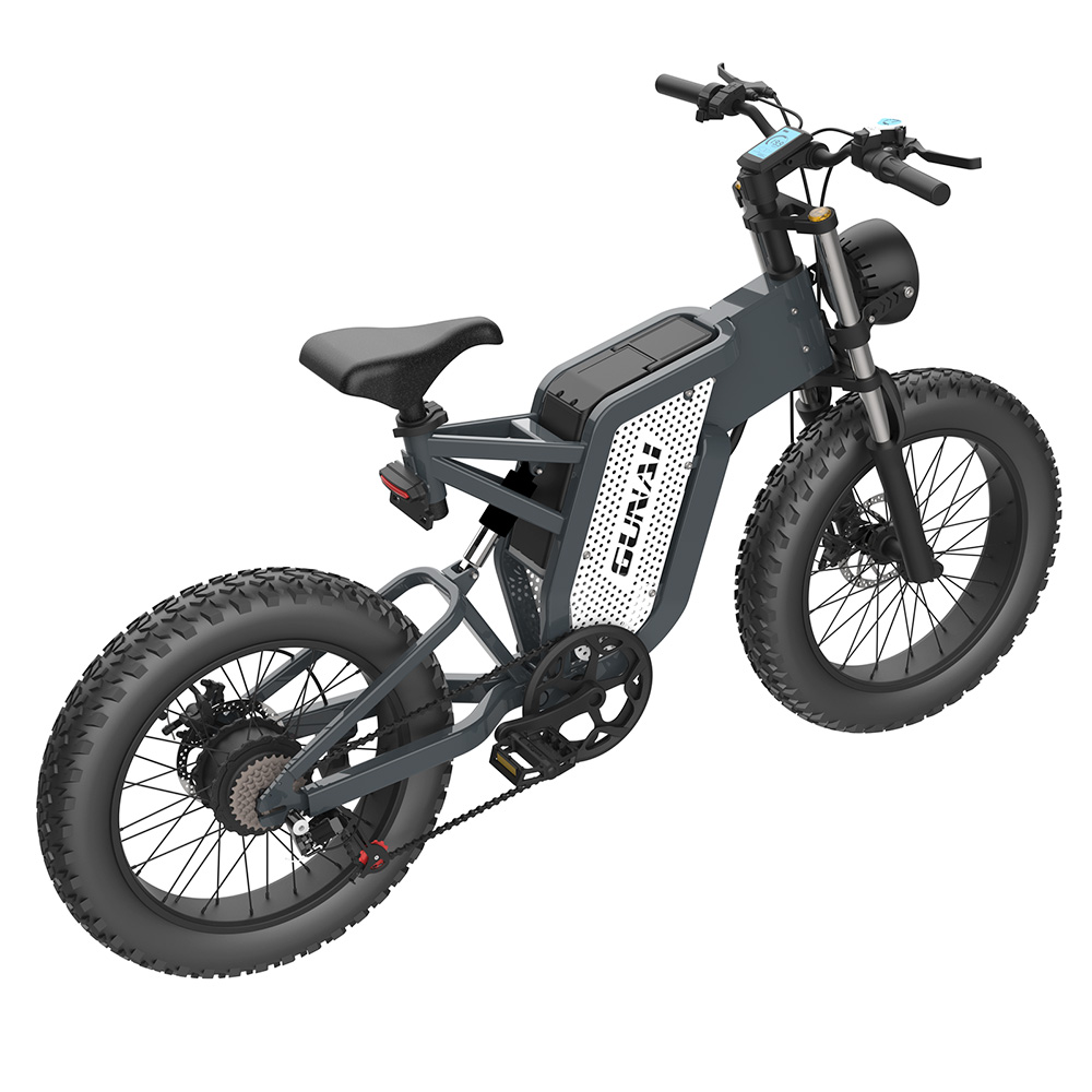 GUNAI MX25 Electric Bike 1000W Motor 48V 25AH Battery 20X4inch Tires Oil Brakes 50-60KM Max Mileage 200KG Max Load Electric Bicycle EU Direct