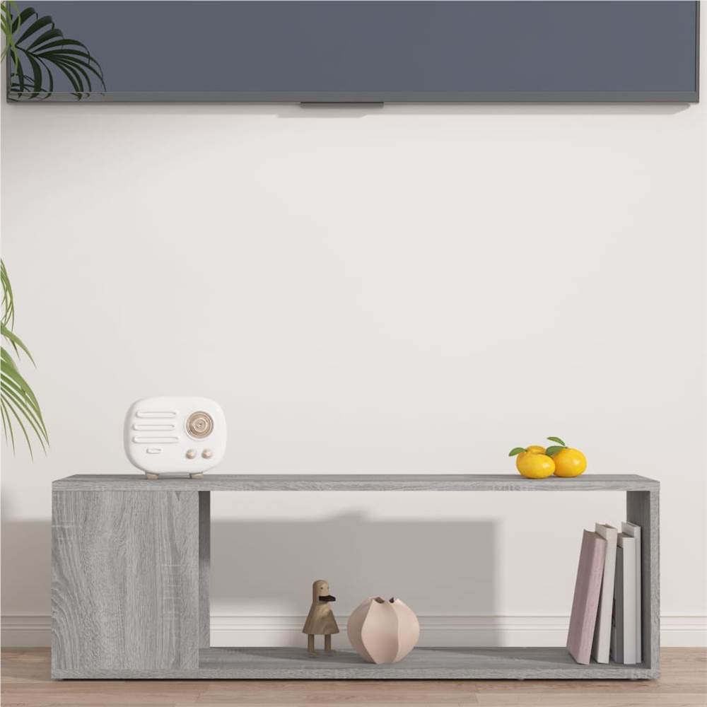 TV Cabinet Grey Sonoma 100x24x32 cm Engineered Wood