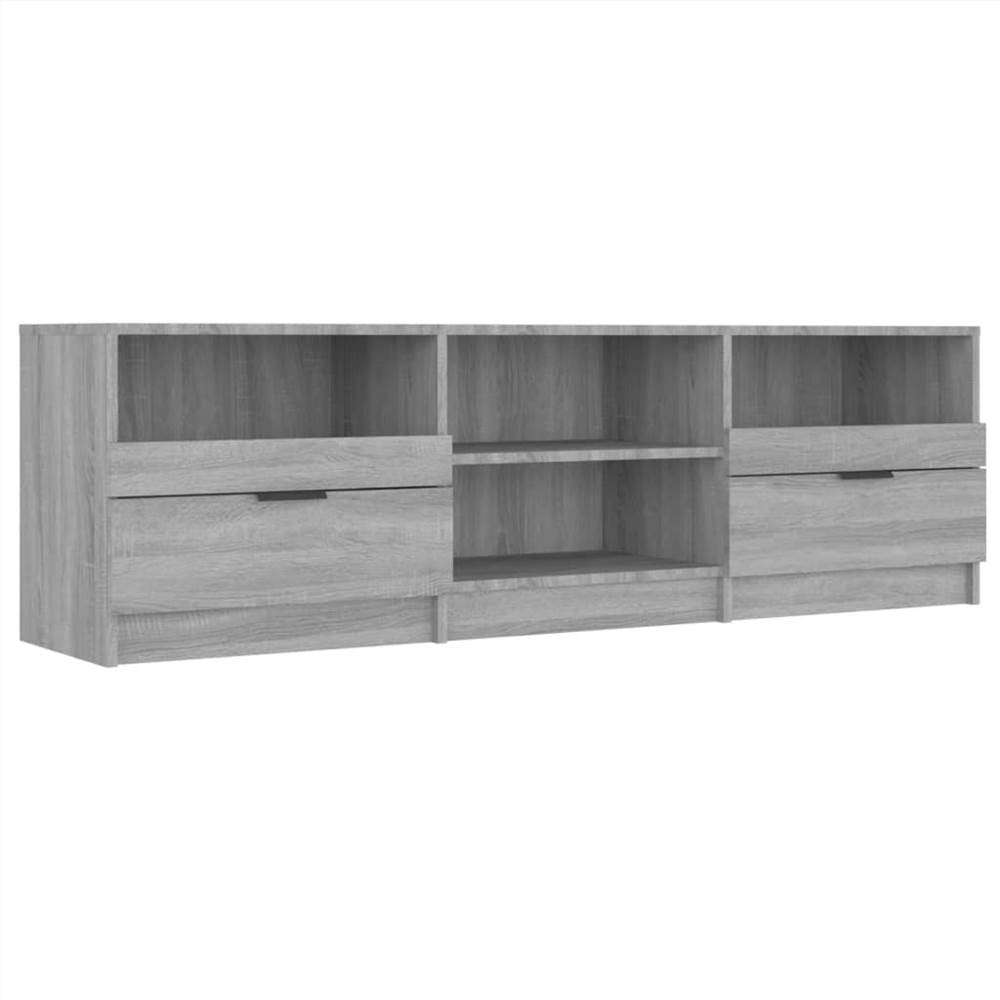 TV Cabinet Grey Sonoma 150x33.5x45 Cm Engineered Wood 7 TV Cabinet Grey Sonoma 150x33.5x45 cm Engineered Wood