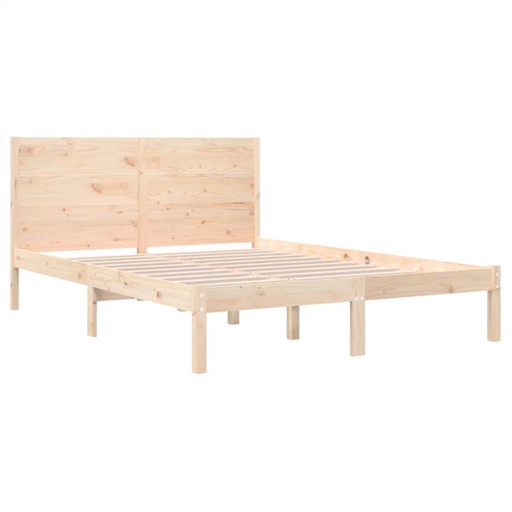 Bed Frame Solid Wood 120x190 cm 4FT Small Double