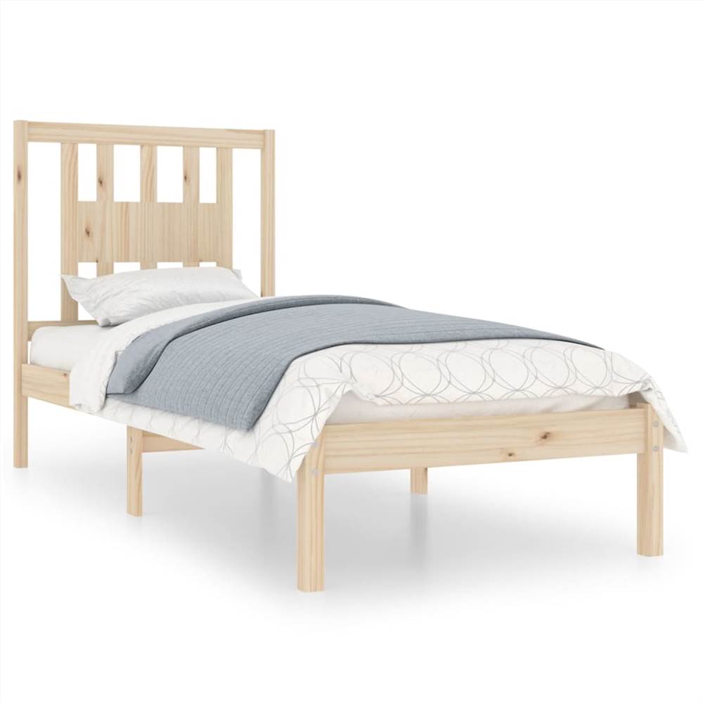 

Bed Frame Solid Wood Pine 90x200 cm