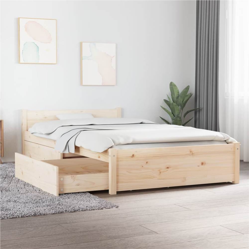 Bed Frame with Drawers 90x200 cm