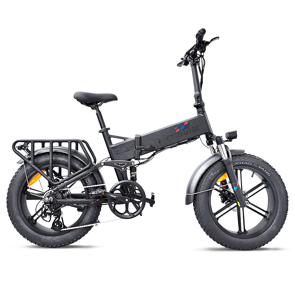 ENGWE ENGINE Pro Folding Electric Bicycle 20*4'' Fat Tire 750W Brushless Motor 48V 16Ah Battery 45km/h Max Speed - Black