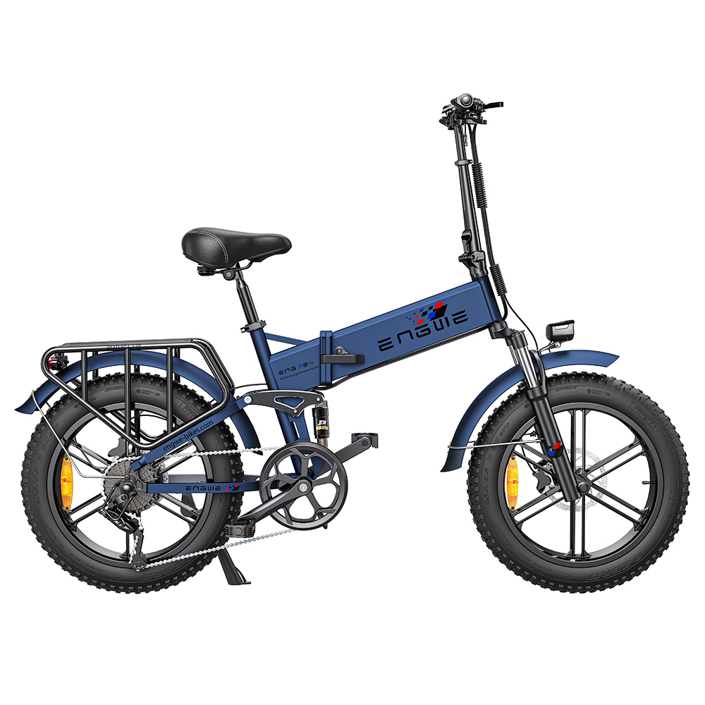 ENGWE ENGINE Pro Folding Electric Bicycle 20*4'' Fat Tire 750W Brushless Motor 48V 16Ah Battery 45km/h Max Speed - Blue