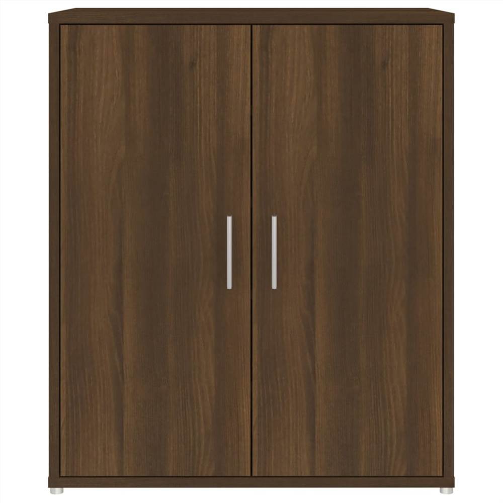 Shoe Cabinet Brown Oak 60x35x70 cm Engineered Wood