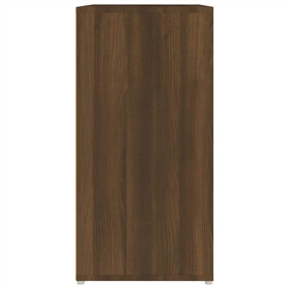 Shoe Cabinet Brown Oak 60x35x70 cm Engineered Wood