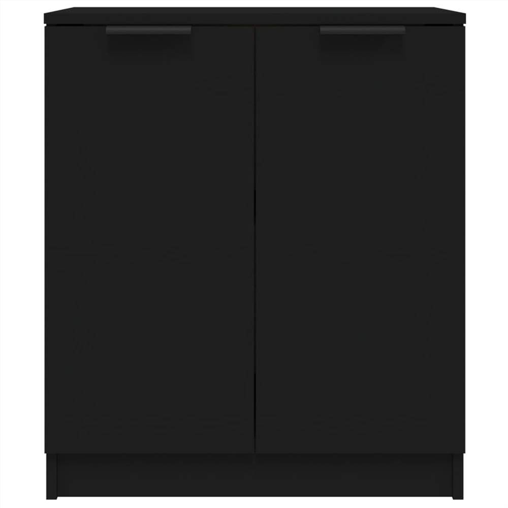 Sideboards 2 pcs Black 60x30x70 cm Engineered Wood