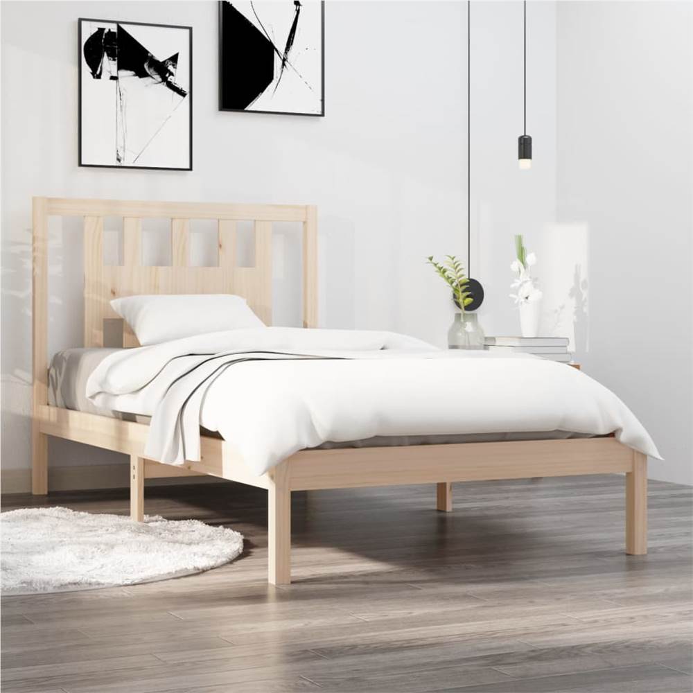 

Bed Frame Solid Wood Pine 100x200 cm