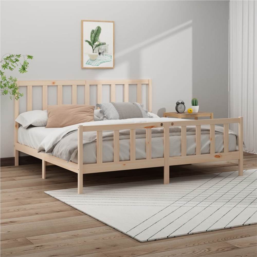 

Bed Frame Solid Wood Pine 200x200 cm