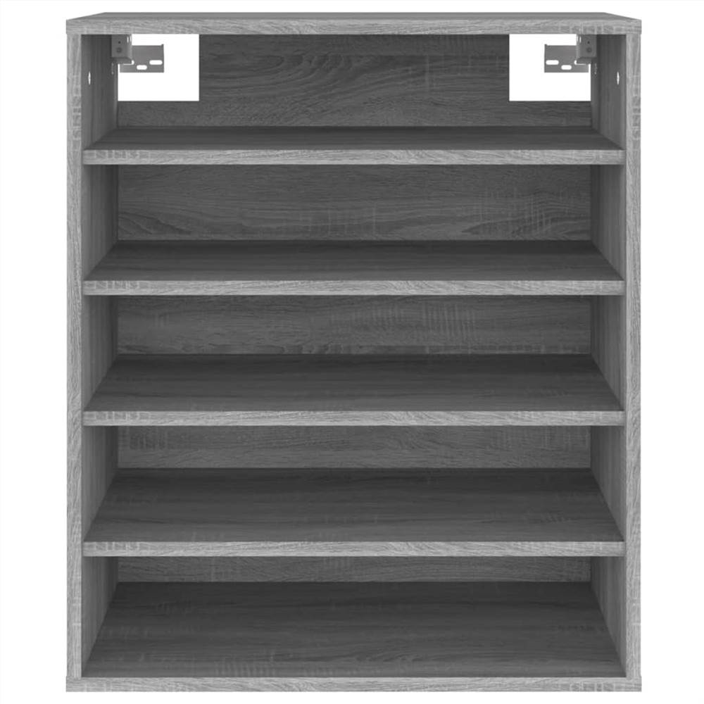 Shoe Cabinet Grey Sonoma 60x35x70 cm Engineered Wood