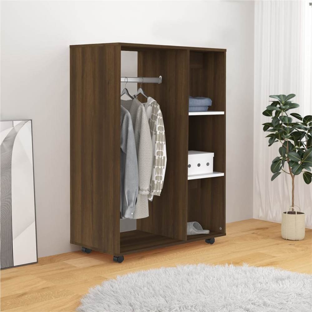 Wardrobe Brown Oak 80x40x110 cm Engineered Wood