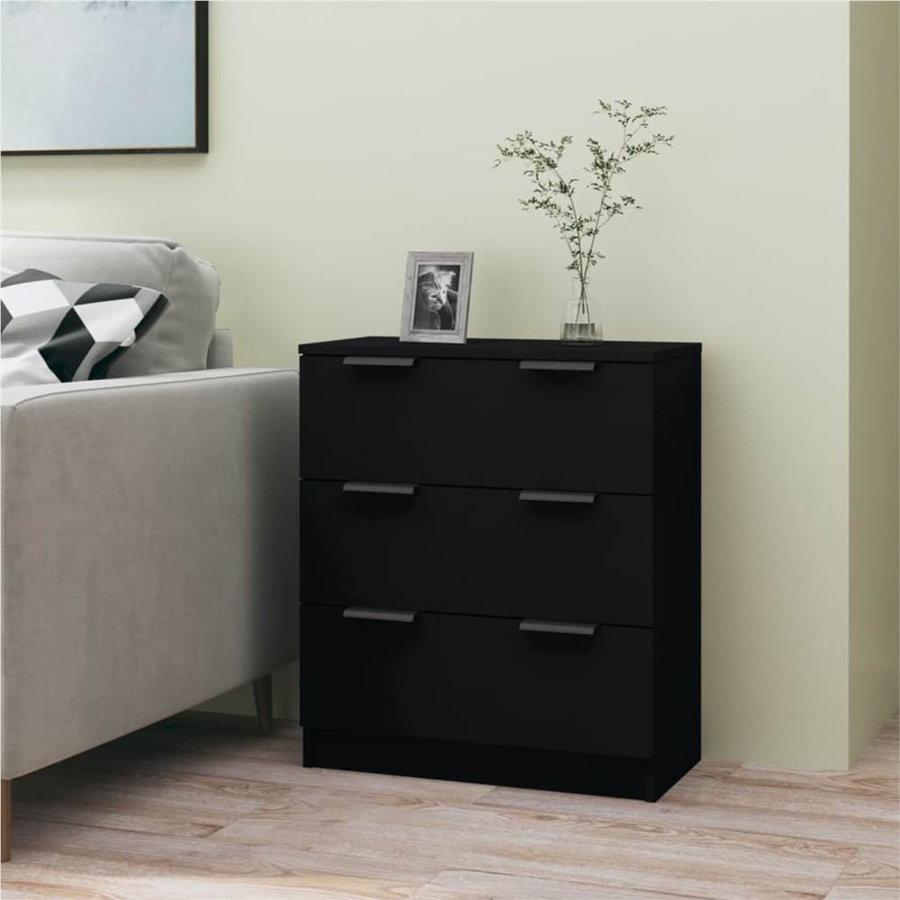 Sideboard Black 60x30x70 cm Engineered Wood