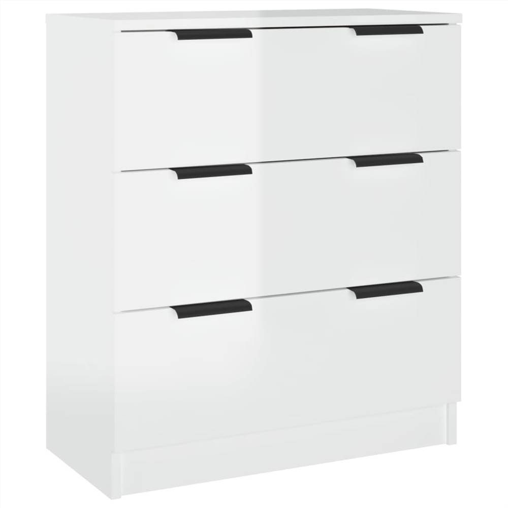 Sideboard High Gloss White 60x30x70 Cm Engineered Wood 7 Sideboard High Gloss White 60x30x70 cm Engineered Wood