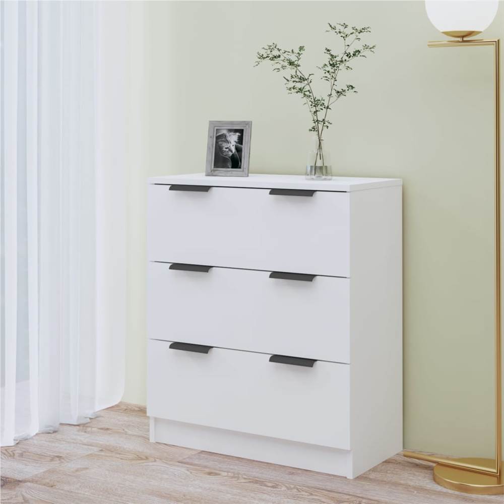 Sideboard High Gloss White 60x30x70 Cm Engineered Wood 8 Sideboard High Gloss White 60x30x70 cm Engineered Wood