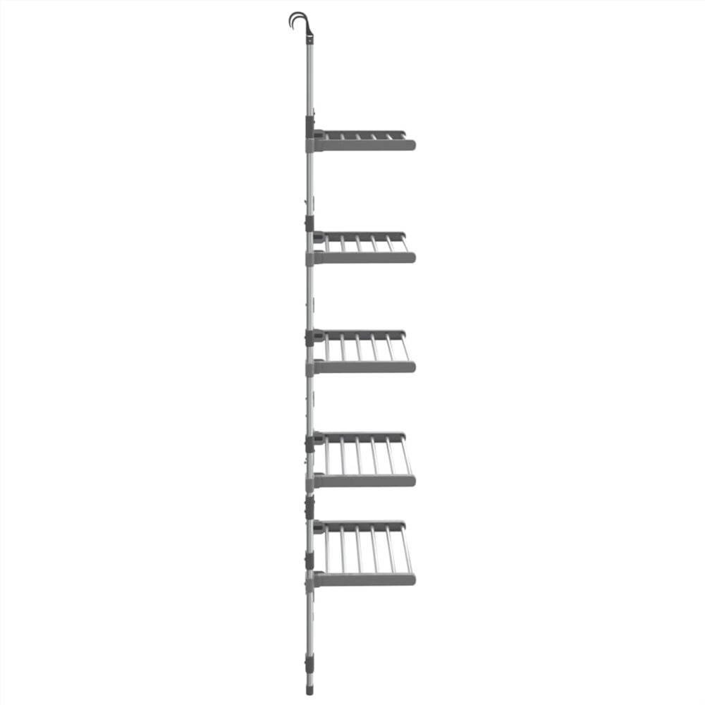 5Tier Hanging Laundry Drying Rack Aluminium