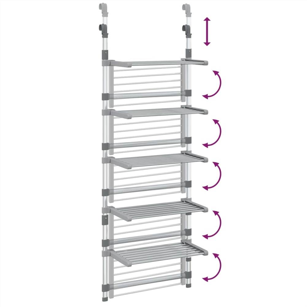 5Tier Hanging Laundry Drying Rack Aluminium