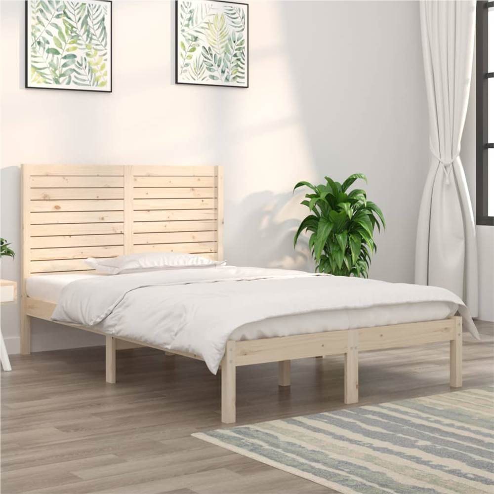 

Bed Frame Solid Wood 120x190 cm 4FT Small Double
