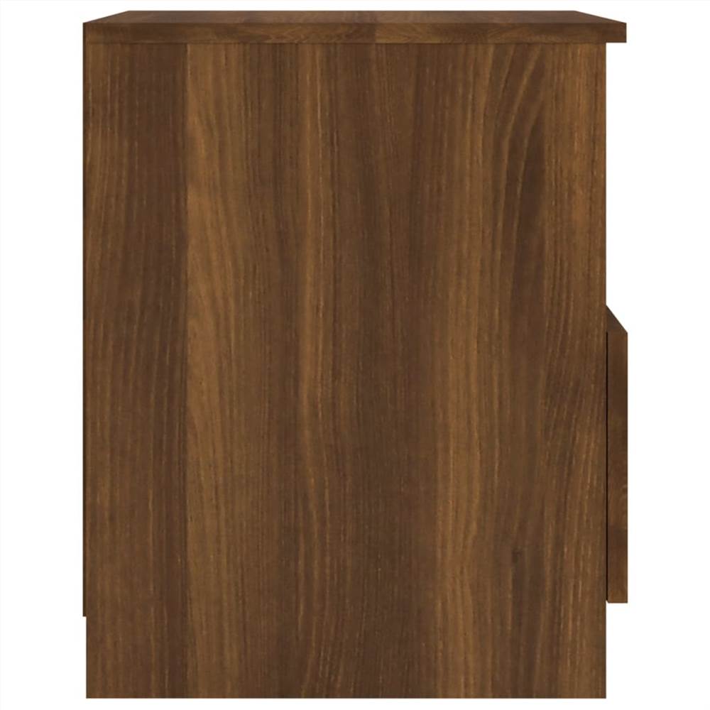 Bedside Cabinet Brown Oak 40x40x50 cm Engineered Wood