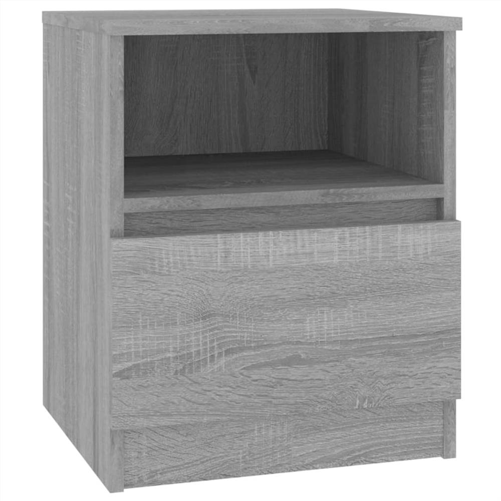 Bedside 2 pcs Grey Sonoma 40x40x50 cm Engineered Wood