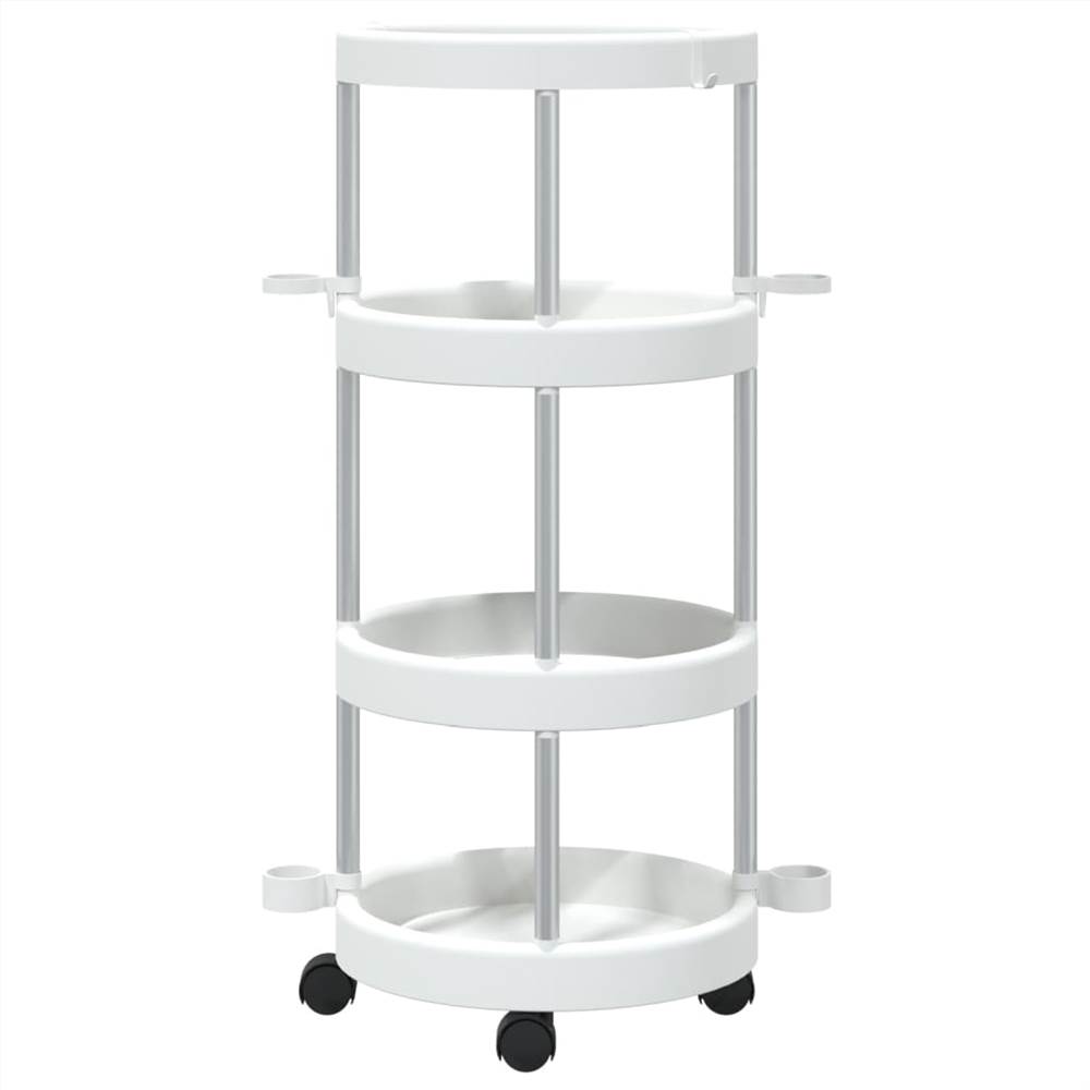 Cleaning Trolley with Storage Basket Aluminium