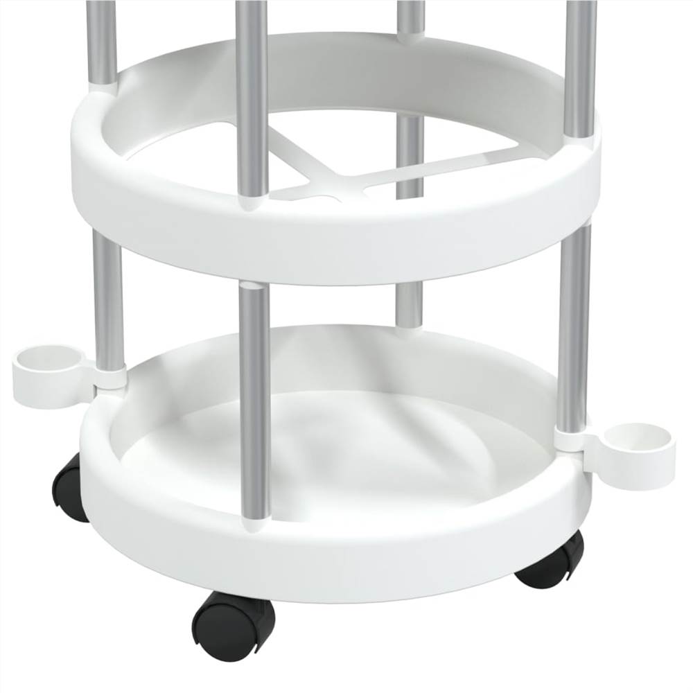 Cleaning Trolley with Storage Basket Aluminium