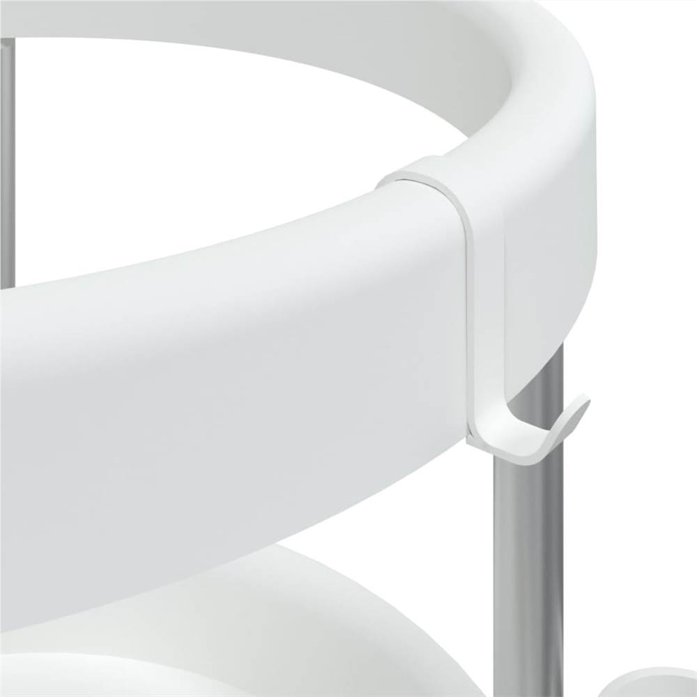 Cleaning Trolley with Storage Basket Aluminium