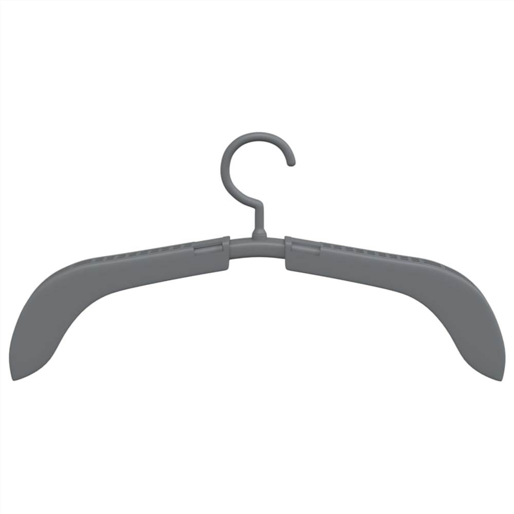Extendable Clothes Hangers 10 pcs Grey